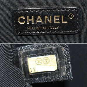 1円 ◎極美品 CHANEL シャネル チェーンバッグ GSTトート A50995 キャビアスキン ココマーク レザー ブラック◎K.Dmee.tI-24の画像9