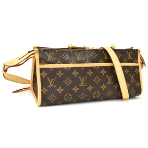 1円 ◎美品 LOUIS VUITTON ルイヴィトン ショルダーバッグ ポパンクールロン M40008 モノグラム ブラウン◎K.Ceii.tI-45