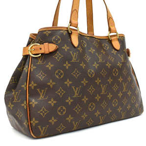 1円 ◆定価11万 美品 LOUIS VUITTON ルイヴィトン バッグ バティニョールオリゾンタル M51154 モノグラム ブラウン◆E.Cmmr.lA-16の画像1