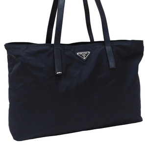 1 jpy # Prada tote bag black group nylon largish casual unisex light weight PRADA #E.Csig.zE-28