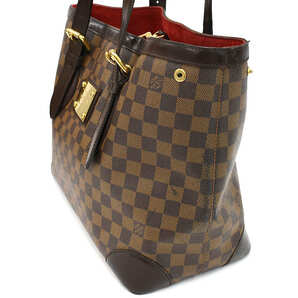 1円 ◆定価18万 美品 LOUIS VUITTON ルイヴィトン トートバッグ ハムステッドGM N51203 ダミエ エベヌ ブラウン◆E.Cmol.oR-29の画像2