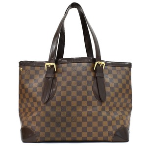 1円 ◆定価18万 美品 LOUIS VUITTON ルイヴィトン トートバッグ ハムステッドGM N51203 ダミエ エベヌ ブラウン◆E.Cmol.oR-29の画像3