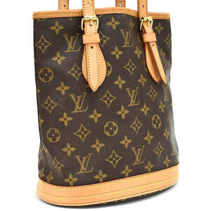 1円 ◎定価18万 極美品 LOUIS VUITTON ルイヴィトン トートバッグ バケットPM M42238 モノグラム ブラウン◎K.Clmo.oR-37