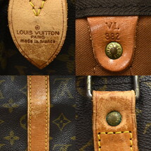 1円 ◆良品 LOUIS VUITTON ルイヴィトン ボストンバッグ キーポル50 M41426 モノグラム キャンバス ブラウン◆E.Bee.s1-27_画像9