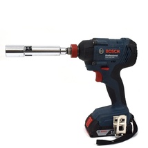 1円 ◇ 美品 BOSCH ボッシュ インパクトドライバー レンチ GDX18V-180 バッテリー×2 ビット付き◇_画像2