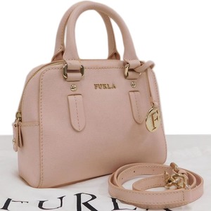 1円 ■ 極美品 フルラ 2wayバッグ ピンク系 レザー エレナ レディース 可愛い FURLA ■E.Bmm.An-09