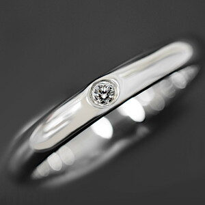 1 jpy * as good as new TIFFANY&Co. Tiffany ring start  King hand 1P diamond 10 number SV925 silver *E.Bgr.rS-03