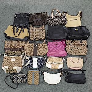 1 jpy * beautiful goods equipped 20 point set set sale Coach COACH signature poppy Old shoulder handbag etc. *E.Csr.zE-18