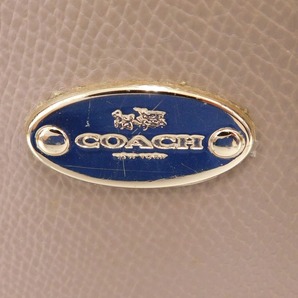 1円 ■ 極美品 コーチ 2wayバッグ F34607 グレー系 レザー 手提げ 肩掛け おでかけ 普段使い COACH ■E.Bssl.tI-12の画像9