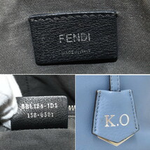 1円 ◎美品 FENDI フェンディ 2way ハンドバッグ ショルダー バイザウェイ スモール レザー ライトブルー◎K.Ciog.oT-32_画像9