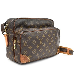 1円 ◆定価17万 良品 LOUIS VUITTON ルイヴィトン ショルダーバッグ ナイル M45244 モノグラム ブラウン◆E.Csom.zE-16