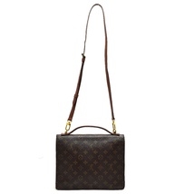 1円 ◇ 極美品 LOUIS VUITTON ルイヴィトン 2WAYバッグ モンソー28 M51185 モノグラム キャンバス◇Cep_画像3