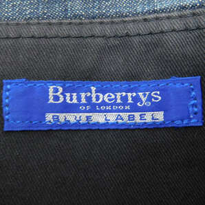 1円 ■ バーバリーブルーレーベル ショルダーバッグ ブルー×ブラック系 デニム×ナイロン BURBERRY BLUE LABAEL ■E.Bmm.zE-25の画像8