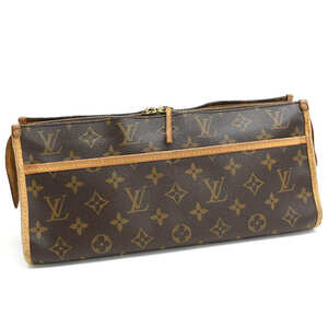 1円 ◆定価11万 LOUIS VUITTON ルイヴィトン ショルダーバッグ ポパンクールロン M40008 モノグラム ブラウン◆E.Cssl.tI-02