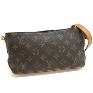 1円 ◆定価10万 LOUIS VUITTON ルイヴィトン ショルダーバッグ トロター M51240 モノグラム ブラウン◆E.Cmis.oR-05