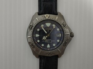 Citizen シチズン エコドライブ エアダイバー200m チタニウム 稼働品