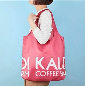 KALDI エコバッグ スモーキーピンク