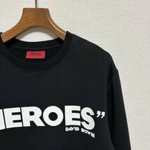 限定 美品■HUGO BOSS デヴィッド ボウイ■HEROES スウェット S 黒 ブラック Hugo Black Boss Loves Bowie Edition Heroes Sweatshirt_画像4