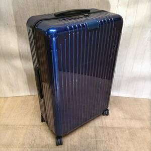 A602-U13-2279 ▲ RIMOWA リモワ スーツケース キャリーケース 78L ネイビーカラー 4輪 サイズ(約)76×50×27cm ⑥