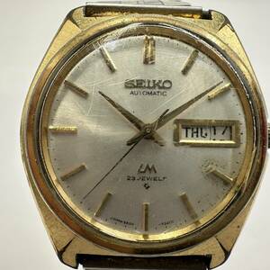 D128-ST22-195 ◎ SEIKO セイコー LM ロードマチック 5606-7000 自動巻き デイデイト 23石 3針 アナログ メンズ 腕時計 約35mm 稼働 ①