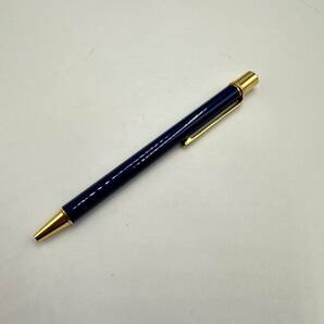 D111-SK18-108 Cartier カルティエ 回転式ボールペン ブルー×ゴールドカラー 筆記用具 文房具 箱付き ①の画像3
