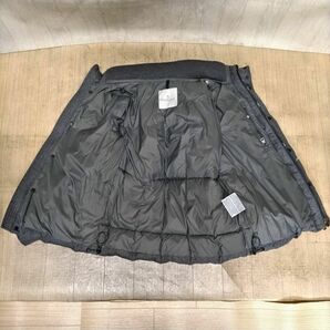 E644-U36-91 MONCLER モンクレール ダウンジャケット グレー ウール/ナイロン 表記サイズ2(M-L相当) 着丈約61cm 肩幅約42cm 袖丈約63cm ⑥の画像8