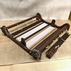 E611-U35-37 Hamanaka is manaka woven beautiful .oli vi e wooden hand weave machine Brown handcraft handicraft ⑥