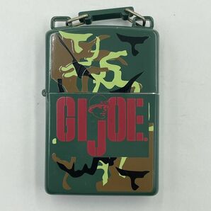 E165-SK1-586 ◎ Zippo ジッポー GI JOE ジーアイジョー ローラー式オイルライター グリーン 迷彩柄 喫煙具 両面デザイン 木箱付き ①の画像3