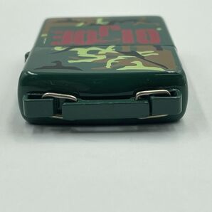 E165-SK1-586 ◎ Zippo ジッポー GI JOE ジーアイジョー ローラー式オイルライター グリーン 迷彩柄 喫煙具 両面デザイン 木箱付き ①の画像6