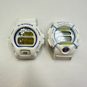 S823-I37-3439 ◎ CASIO カシオ G-SHOCK Baby-G 腕時計 本体のみ ペア ２点セット DW-6696 BG-350 クオーツ デジタル 1点稼働 ①