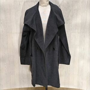 F635-SK10-879 MaxMara Max Mara шерсть бушлат черный указанный размер 40(M размер соответствует ) длина одежды примерно 87cm ширина плеча примерно 55cm длина рукава примерно 57cm ⑥