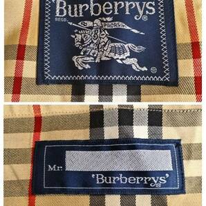 E639-I43-2740 Burberrys バーバリー トレンチコート シングルブレスト ロング丈 ベージュ 裏地ノバチェック Mサイズ? ⑥の画像9