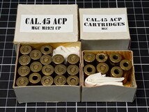 カートリッジ MGC M1921 Cal.45 ACP トンプソン 発火済み 24発 現状品_画像1