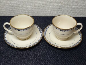 41507-1 美品 LENOX LIBERTY C&S 2set レノックス リバティ 2セット カップ&ソーサー