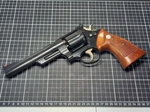 m41904 モデルガン コクサイ S&W ハイウェイ パトロールマン マグナム ブラック ABS 樹脂製_画像1