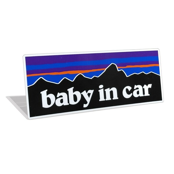 BABY IN CARマグネットステッカー パタゴニア ベイビーベビーインカー