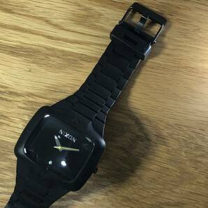 送料無料♪NIXON ニクソン RUBBER PLAYER ラバープレイヤー ブラック USED★4月電池交換済みの画像1