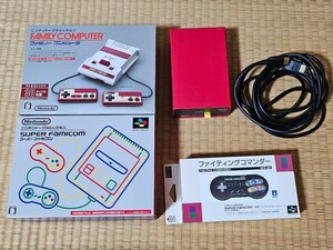 Nintendo Nintendo Classic Mini Famicom Super Famicom set Nintendo fighting commander used 