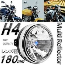 116:☆スタイリッシュ☆ 純正 タイプ マルチリフレクター ヘッドライト 180mm カスタム バイク 汎用 社外 CB400SF XJR 400/1200/1300 RZ_画像1