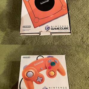 任天堂 Nintendo GAMECUBE DOL-001 ニンテンドーゲームキューブ オレンジ 本体セットの画像1