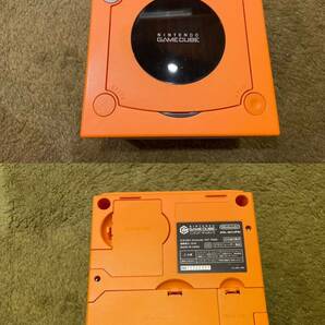 任天堂 Nintendo GAMECUBE DOL-001 ニンテンドーゲームキューブ オレンジ 本体セットの画像6
