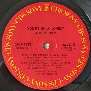 中古LPレコード/J.D SOUTHER/J.D.サウザー/You're Only Lonely/ユア・オンリー・ロンリー/25AP 1632/【同梱歓迎】の画像4