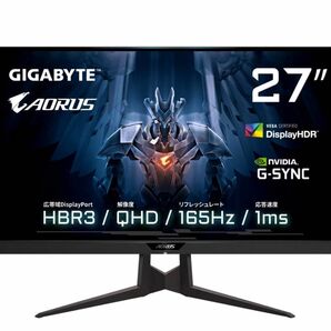 AORUS FI27Q-P WQHD 165Hz IPS G-SYNC ハイエンドゲーミングモニター 27インチ HDR400