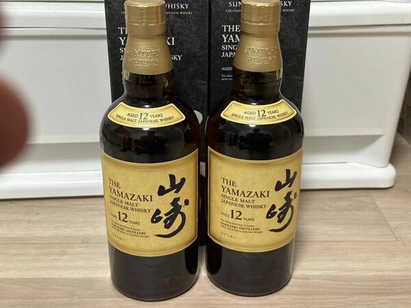 山崎12年 未開封 箱付き 山﨑 シングルモルト 700ml x 2本