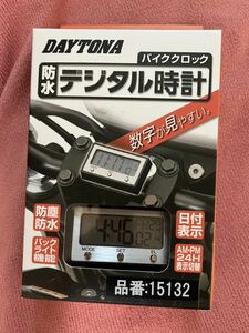 デイトナ(Daytona) バイク用 時計 防塵/防水 バックライト バイククロック 15132