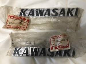 KAWASAKI カワサキ w1sa 純正 当時物 タンクエンブレム 新品 未使用 