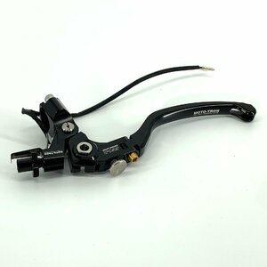 【新品 送料無料】MOTO-TRON レーシング クラッチレバー 可倒式 延長レバー レバー比：32mm 汎用レバー 黒/シルバー