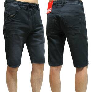 新品 直輸入 DIESEL JoggJeans ジョグジーンズ ハーフパンツ W28インチ D-KROOSHORT-Z-NE 0670M ダークグレー 定番ショートパンツ