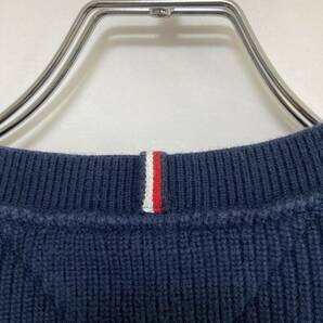 春 ニット セーター Tommy Hilfiger トミーヒルフィガー マルチカラー メンズ ボーダー 1円スタートの画像6