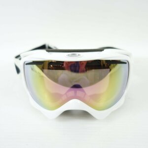 中古 2015年頃 OAKLEY レディース向き フリーサイズ ソフトケース付き スキー スノーボード ゴーグル オークリー